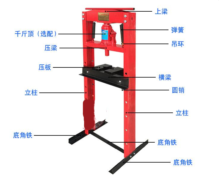 手动压力机结构图